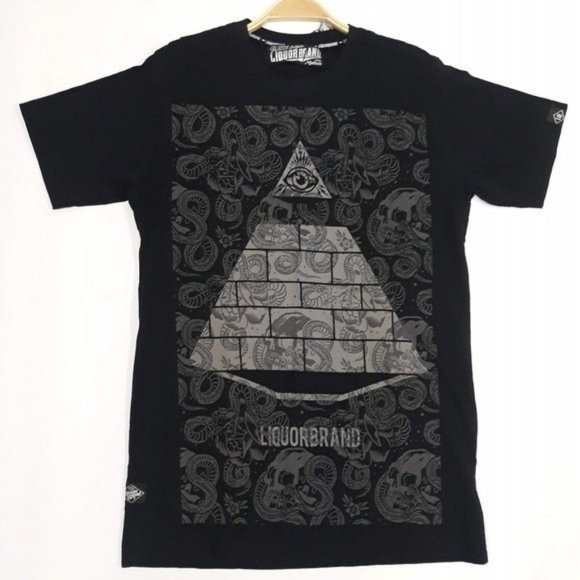 🆕Liquor Brand Illuminati Pyramid Graphic Tee - Picture 1 of 4